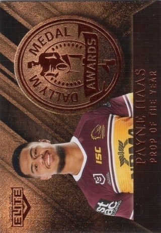 NRL - 2020 Elite - Dally M #DM09 - Payne Haas - Brisbane Broncos