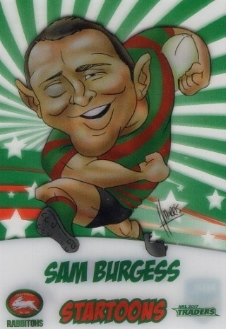NRL - 2017 Traders - Startoons #ST13 - Sam Burgess - South Sydney Rabbitohs