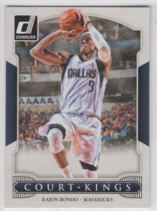 2014-15 Donruss - Court Kings #10 - Rajon Rondo - Dallas Mavericks