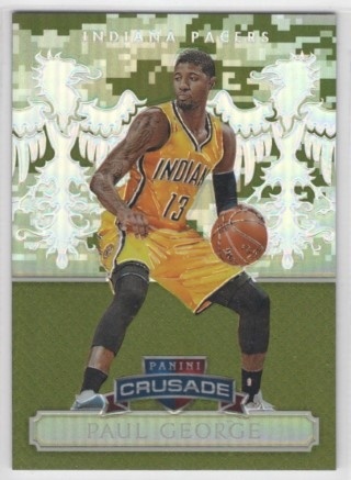 2014-15 Panini Excalibur - Crusade Camouflage #075 - Paul George - Indiana Pacers