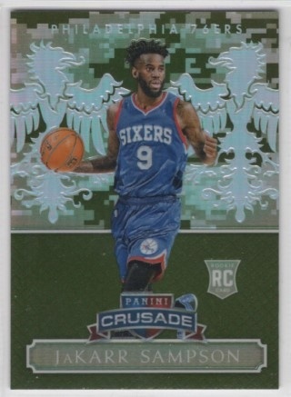 2014-15 Panini Excalibur - Crusade Camouflage #192 - JaKarr Sampson - Philadelphia 76ers
