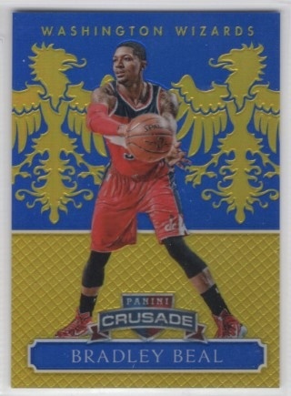 2014-15 Panini Excalibur - Crusade Blue #012 - Bradley Beal SN149 - Washington Wizards