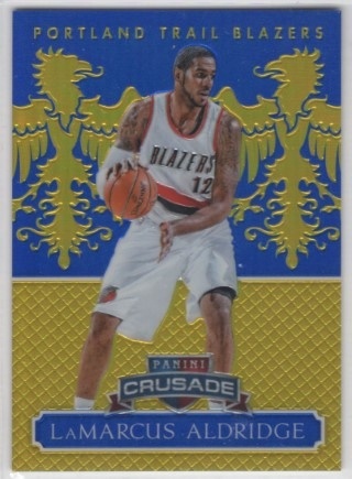 2014-15 Panini Excalibur - Crusade Blue #079 - LaMarcus Aldridge SN149 - Portland Trail Blazers
