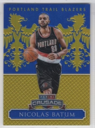 2014-15 Panini Excalibur - Crusade Blue #099 - Nicolas Batum SN149 - Portland Trail Blazers