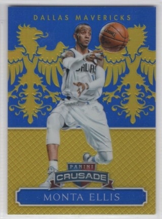 2014-15 Panini Excalibur - Crusade Blue #104 - Monta Ellis SN149 - Dallas Mavericks
