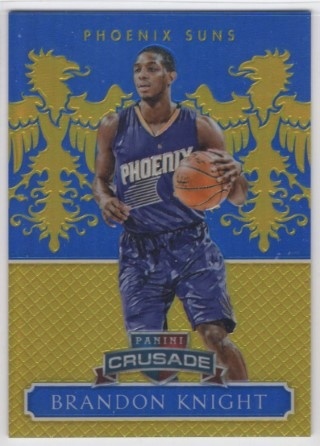 2014-15 Panini Excalibur - Crusade Blue #113 - Brandon Knight SN149 - Phoenix Suns