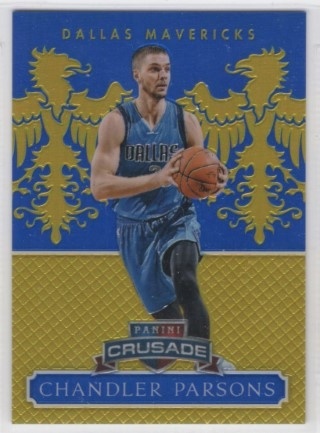 2014-15 Panini Excalibur - Crusade Blue #114 - Chandler Parsons SN149 - Dallas Mavericks