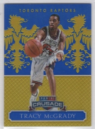 2014-15 Panini Excalibur - Crusade Blue #134 - Tracy McGrady SN149 - Toronto Raptors