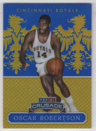 2014-15 Panini Excalibur - Crusade Blue #154 - Oscar Robertson SN149 - Cincinnati Royals