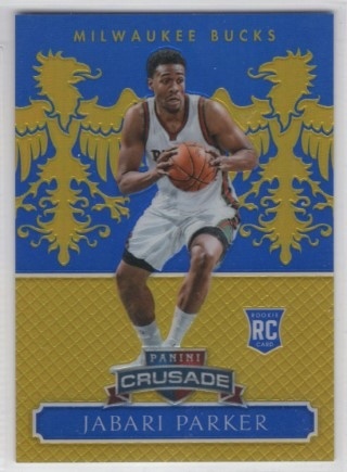 2014-15 Panini Excalibur - Crusade Blue #167 - Jabari Parker SN149, ROOKIE - Milwaukee Bucks
