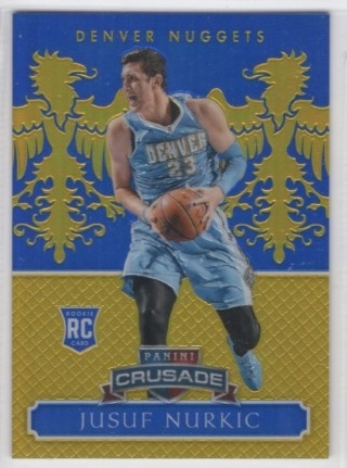 2014-15 Panini Excalibur - Crusade Blue #168 - Jusuf Nurkic SN149, ROOKIE - Denver Nuggets