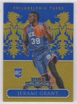 2014-15 Panini Excalibur - Crusade Blue #174 - Jerami Grant SN149, ROOKIE - Philadelphia 76ers