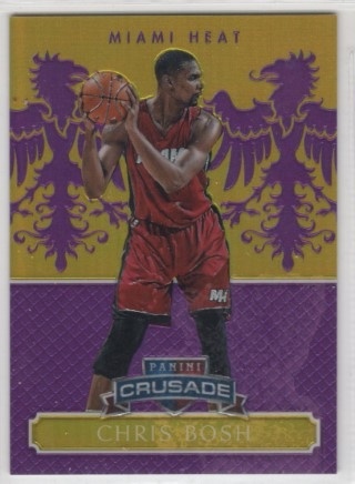 2014-15 Panini Excalibur - Crusade Purple #072 - Chris Bosh SN75 - Miami Heat