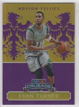 2014-15 Panini Excalibur - Crusade Purple #107 - Evan Turner SN75 - Boston Celtics