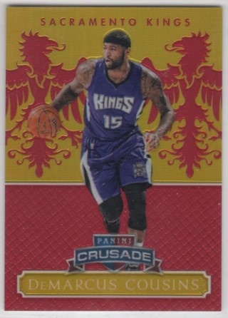 2014-15 Panini Excalibur - Crusade Red #010 - DeMarcus Cousins SN99 - Sacramento Kings