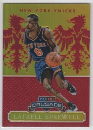 2014-15 Panini Excalibur - Crusade Red #138 - Latrell Sprewell SN99 - New York Knicks