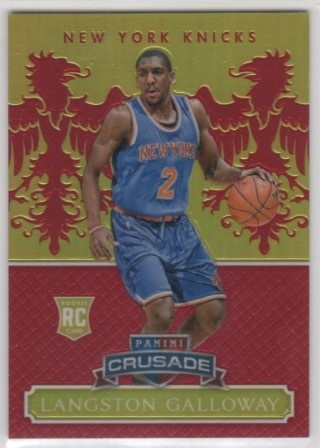 2014-15 Panini Excalibur - Crusade Red #191 - Langston Galloway SN99 - New York Knicks