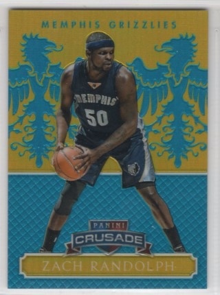 2014-15 Panini Excalibur - Crusade Teal #044 - Zach Randolph SN35 - Memphis Grizzlies