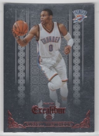 2014-15 Panini Excalibur - Knights Templar #038 - Russell Westbrook - OKC Thunder