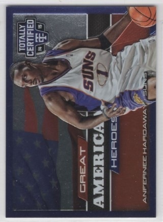 2014-15 Totally Certified - Great American Heroes #46 - Anfernee Hardaway SN299 - Phoenix Suns
