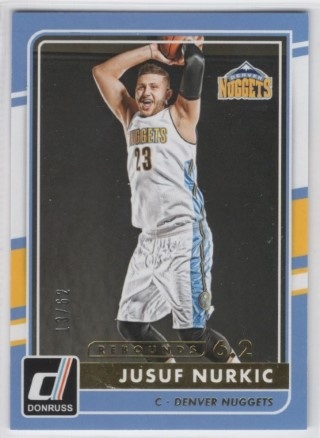 2015-16 Donruss - Statline Rebounds #149 - Jusuf Nurkic SN62 - Denver Nuggets