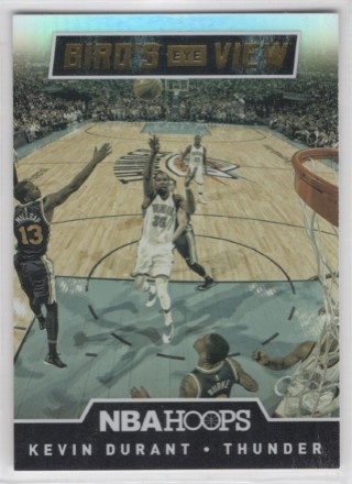 2015-16 Hoops - Bird's Eye View #18 - Kevin Durant - OKC Thunder