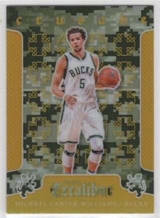 2015-16 Panini Excalibur - Crusade Camo #012 - Michael Carter-Williams - Milwaukee Bucks