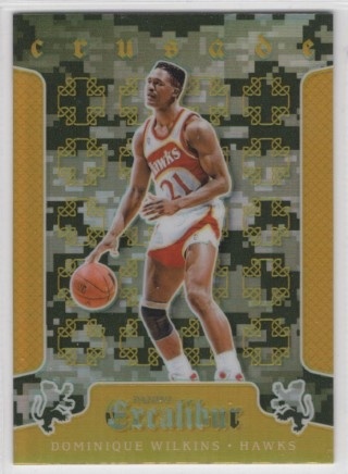 2015-16 Panini Excalibur - Crusade Camo #013 - Dominique Wilkins - Atlanta Hawks