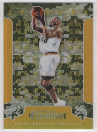2015-16 Panini Excalibur - Crusade Camo #073 - Shawn Kemp - Seattle SuperSonics