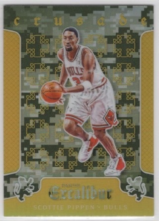 2015-16 Panini Excalibur - Crusade Camo #091 - Scottie Pippen - Chicago Bulls