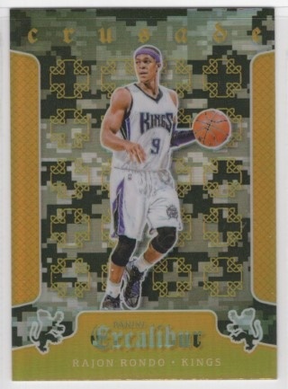 2015-16 Panini Excalibur - Crusade Camo #092 - Rajon Rondo - Sacramento Kings