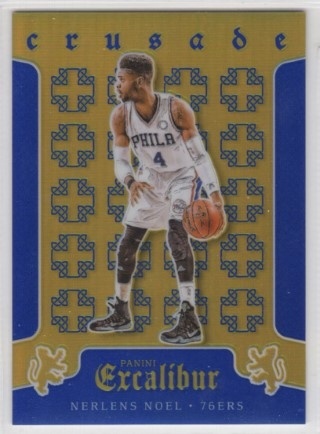 2015-16 Panini Excalibur - Crusade Blue #086 - Nerlens Noel SN199 - Philadelphia 76ers
