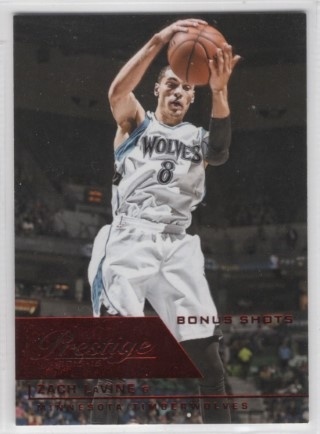 2015-16 Prestige - Bonus Shots Red #172 - Zach Lavine SN199 - Minnesota Timberwolves