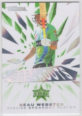 CRICKET - Traders 2022-23 - Breakouts #BO11 - Beau Webster - Melbourne Stars
