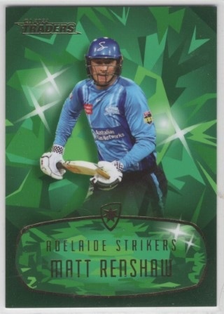 CRICKET - Traders 2022-23 - MOJO Emerald #ME062 - Matt Renshaw SN30 - Adelaide Strikers