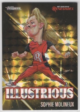 CRICKET - Traders 2022-23 - Illustrious Yellow #IY4 - Sophie Molineux - Melbourne Renegades