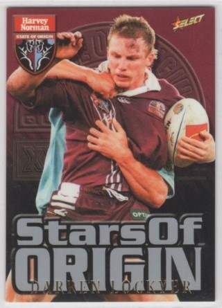 NRL - 2000 Select - Stars of Origin #S14 - Darren Lockyer - QLD Maroons