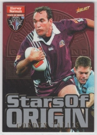 NRL - 2000 Select - Stars of Origin #S20 - Gorden Tallis - QLD Maroons