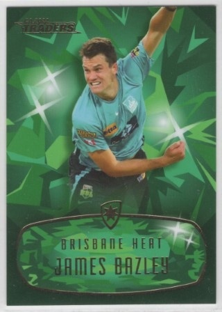 CRICKET - Traders 2022-23 - MOJO Emerald #ME071 - James Bazley SN30 - Brisbane Heat