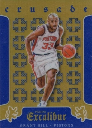 2015-16 Panini Excalibur - Crusade Blue #033 - Grant Hill SN199 - Detroit Pistons