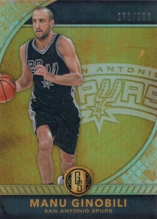2016-17 Panini Gold Standard - #023 Manu Ginobili SN269 - San Antonio Spurs