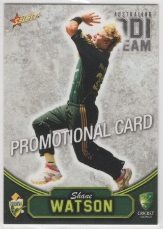 CRICKET - 2009-10 Select - Promotional Cards #45 - Shane Watson PROMO - Australia