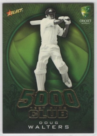 CRICKET - 2009-10 Select - 5000 Test Runs Club #TR13 - Doug Walters - Australia
