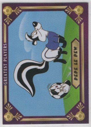 SOCCER - 1994 Upper Deck World Cup Toons - #086 Pepe Le Pew / Michel Platini - France