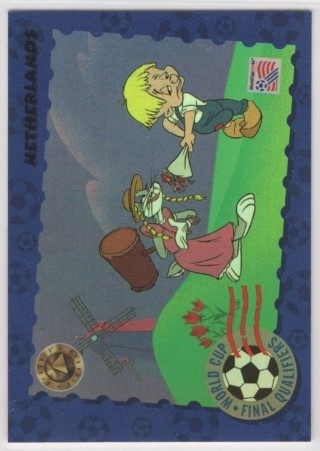 SOCCER - 1994 Upper Deck World Cup Toons - World Cup Final Qualifiers Hologram #Q19 Netherlands