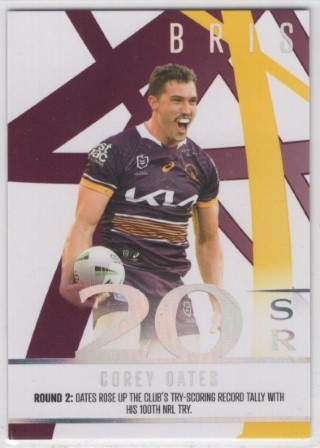 NRL - 2023 Traders - Season to Remember #SR01 - Corey Oates - Brisbane Broncos