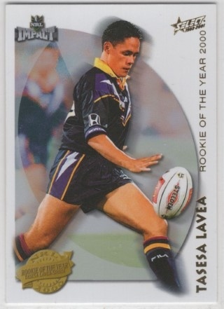 NRL - 2001 Select Impact - Accolades #A3 - Tasesa Lavea - Melbourne Storm