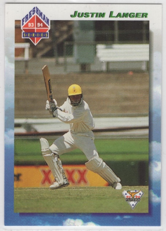 CRICKET - 1993-94 Futera - Freshman Series #119 - Justin Langer PR1000 - Australia