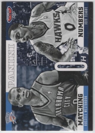 2012-13 Panini - Matching Numbers #05 - Jeff Teague / Russell Westbrook - Atlanta Hawks / OKC Thunder