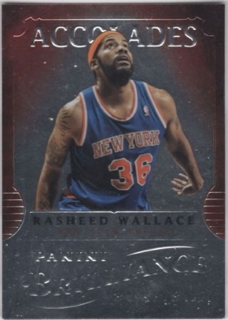 2012-13 Panini Brilliance - Accolades #16 - Rasheed Wallace - New York Knicks